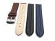TOP: Watch band CHRONO 18 - 20mm black, dark brown and dark blue double bulge