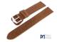 Watch band 18mm brown genuine buffalo grained surface by Piero Magli (width of buckle 16 mm)