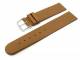 Watch band 18mm leather brown without seam (width of buckle 18 mm)