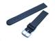 Watch band 12mm leather dark blue without seam (width of buckle 12 mm)