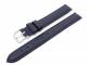 Watch band leather dark blue with seam 10mm (width of buckle 10 mm)