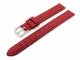 Watch band XL 12mm dark red smooth surface (width of buckle 12 mm)