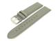 Watch band leather gray with seam 28mm (width of buckle 26 mm)