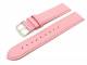 Watch band leather pink with seam 16mm (width of buckle 16 mm)