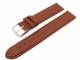Watch band leather auburn with seam 20mm (width of buckle 20 mm)