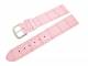 Watch band 16mm leather baby pink alligator grain (width of buckle 16 mm)
