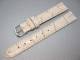 Watch band 12mm leather cream alligator grain (width of buckle 12 mm)