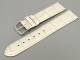 Watch band XL 22mm creme alligator grain (width of buckle 20 mm)
