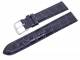 Watch band XL 18mm dark blue alligator grain (width of buckle 18 mm)