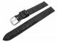 Watch band 14mm leather dark brown alligator grain (width of buckle 12 mm)