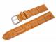 Watch band XL 22mm light brown alligator grain (width of buckle 20 mm)
