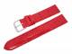 Watch band XL 18mm red alligator grain (width of buckle 18 mm)
