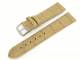 Watch band 28mm leather beige alligator grain with seam (width of buckle 26 mm)