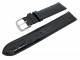 Watch band XL 18mm black alligator grain (width of buckle 18 mm)