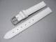 Watch band 12mm leather white alligator grain (width of buckle 12 mm)