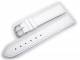 Watch band XL 16mm white alligator grain (width of buckle 16 mm)