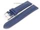 Watch band 22mm classic style royal blue white seam (width of buckle 20 mm)