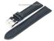 Watch band 22mm dark blue grained surface (width of buckle 20 mm)