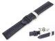 TOP: Watch band XL 22mm classic adventure dark blue white seam with butterfly-clasp