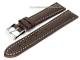 Watch band Classic Style XL 26mm dark brown white stitching (width of buckle  24 mm)