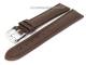 TOP: Watch band 24mm leather dark brown classic style robust (width of buckle 22 mm)