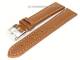 Watch band 19mm brown grained surface white seam