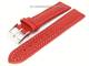 Watch band Classic Style red white stitching XL 24mm (width of buckle  22 mm)