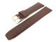 Watch band 20mm dark brown jacar louisiana grain matt