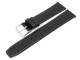 Watch band 16mm black jacar louisiana grain matt