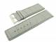 Watch band 30mm gray alligator grain (width of buckle 28 mm)