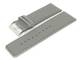 Watch band leather gray with seam 30mm (width of buckle 28 mm)