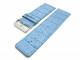 Watch band 30mm light blue alligator grain (width of buckle 28 mm)