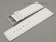 Watch band 38mm white smooth surface (width of buckle 36 mm)