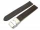 Watch band 24mm dark brown deployant clasp grained surface (width of buckle 22 mm)