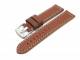 Watch band leather auburn Aviator Style 22mm (width of buckle 20 mm)