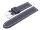Watch band leather dark blue Aviator style 18mm (Schlie�enansto� 18 mm)