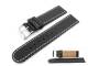 Watch band 18mm black buffalo grain special-air-system