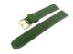 Watch band 16mm dark green smooth surface saddle leather