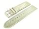 Watch band 24mm creme/ off-white soft calf slight antique look
