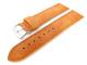 Watch band 20mm orange  soft calf slight antique look