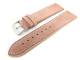 Watch band 24mm light pink soft calf slight antique look