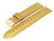 Watch band 18mm gold metallic smooth surface silk-matt finish