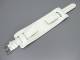 Watch band 18mm white with leather padding alligator grain