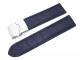 Watch band 24mm dark blue alligator grain clasp (width of buckle 22 mm)