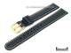 Watch band 14mm dark blue saddle leather white seam Eichmueller