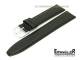 Watch band XL 20mm black camel-grain stitched Eichmueller