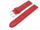 Watch band leather red ostrich grain 18mm