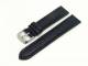 Watch band 22mm leather dark blue alligator grain stitched (width of buckle 20 mm)