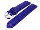 TOP: Watch band 24mm leather blue alligator robust stitched (width of buckle 22 mm)
