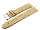 Watch band XL 24mm beige alligator grain light stitching (width of buckle 22 mm)